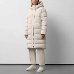 Womens Hooded Long Down Coat